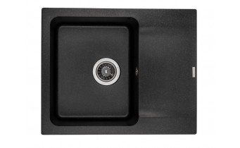 Кухонна мийка Granado Avila 602x488 мм, black shine (0501) Кухонна мийка Granado Avila 602x488 мм, black shine (0501)