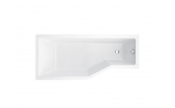 Акрилова ванна з душовою шторкою Besco Integra 150x75 L, асиметрична (WAI-150-PL2)
