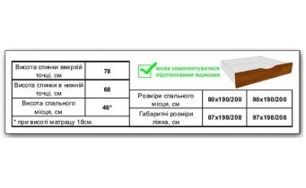 Дитяче ліжко НеоМеблі Ярик 120х190 (NM104)