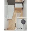 Акрилова ванна Riho Rethink Space 180x110 / 55 см L, асиметрична з сифоном click / clack (BR18005) Акрилова ванна Riho Rethink Space 180x110 / 55 см L, асиметрична з сифоном click / clack (BR18005)
