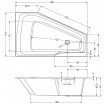 Акрилова ванна Riho Rethink Space 180x110 / 55 см L, асиметрична з сифоном click / clack (BR18005) Акрилова ванна Riho Rethink Space 180x110 / 55 см L, асиметрична з сифоном click / clack (BR18005)