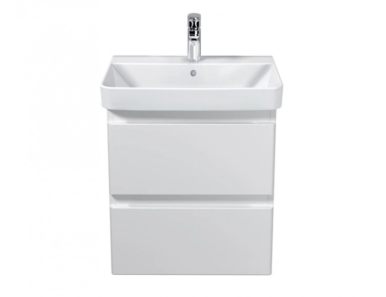 Підвісна тумба з умивальником біла Unik 50-A 50x45 см, умивальник Vivace 50