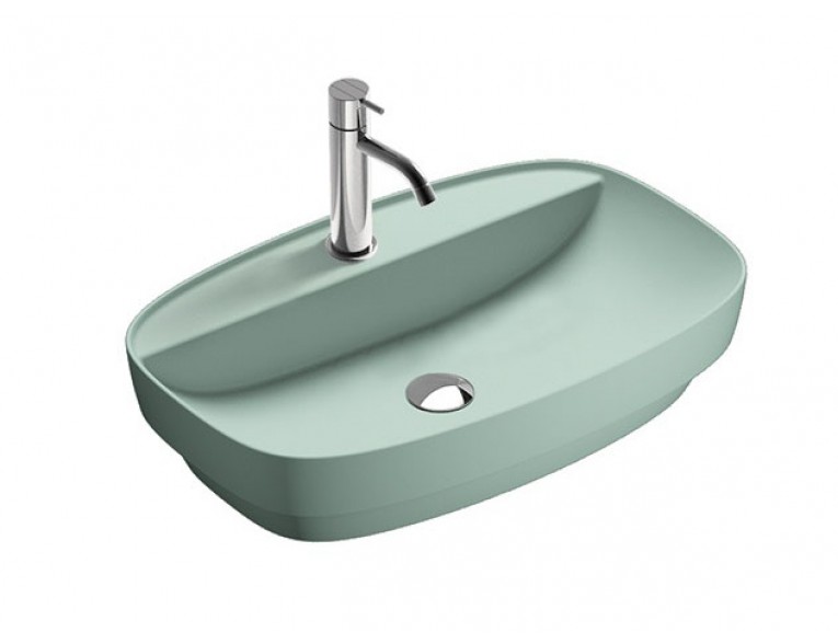 Умивальник на стільницю Catalano Colori Green Lux 65 зелений (165GRLXVS)