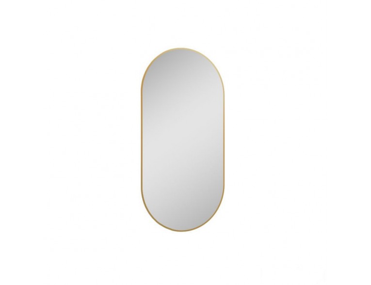 Овальне дзеркало з LED підсвіткою у ванну Elita Sharon Oval 52/92 Gold, 52x92x2,4 см (168463)