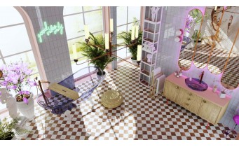 Дзеркало з LED підсвіткою у ванну Elita Sharon Long 35/150 Rose Gold, 35x150x3,1 см (168706)