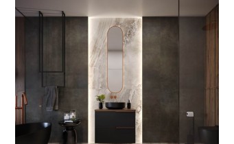 Дзеркало з LED підсвіткою у ванну Elita Sharon Long 35/150 Rose Gold, 35x150x3,1 см (168706)