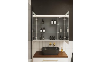 Підвісна тумба з дзеркалом у ванну (дзеркальна шафа) Elita Special 100 2D TECHNOBOX + LED, 100,6x70x15,2 см (168926)