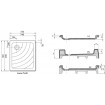 Душовий піддон Ravak Aneta 75x90 PU 755 x 905(A003701120)