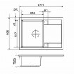 Кухонна мийка Granado Altea 610x495 мм, ivory (1304) Кухонна мийка Granado Altea 610x495 мм, ivory (1304)
