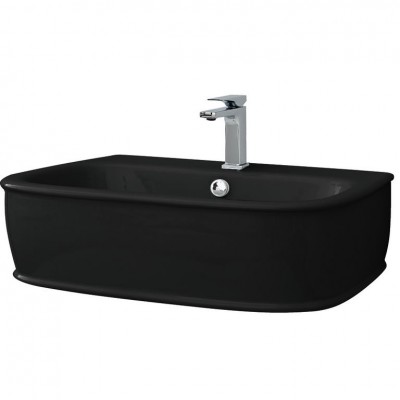 Підвісний умивальник ArtСeram Azuley, glossy black (AZL0030300) Підвісний умивальник ArtСeram Azuley, glossy black (AZL0030300)