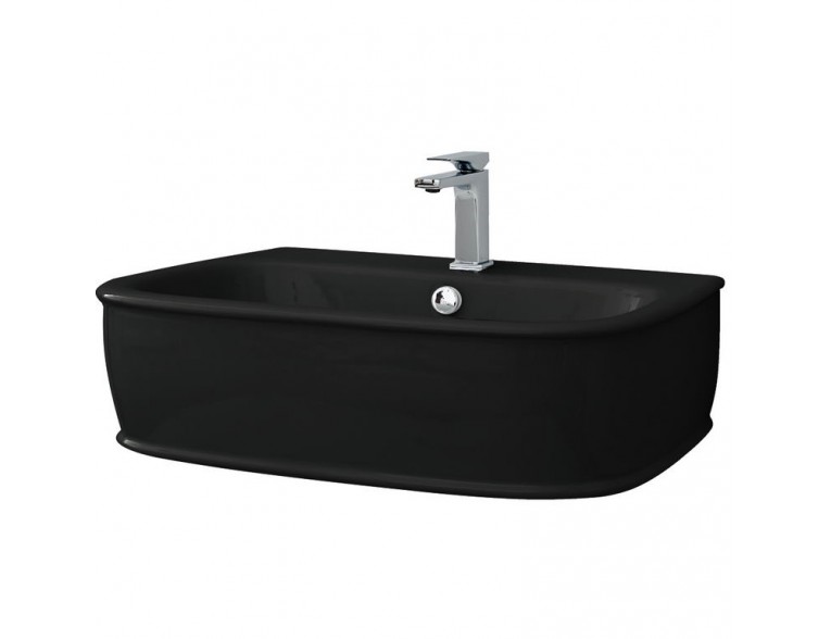 Підвісний умивальник ArtСeram Azuley, glossy black (AZL0030300)
