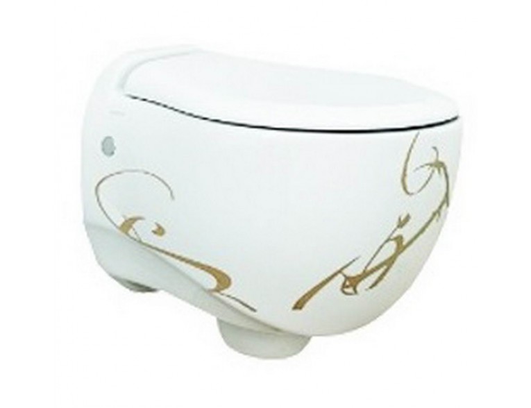 Підвісний унітаз ArtCeram Blend, gold lettering (BLV0010106)