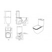 Унітаз моноблок GSG BRIO 69 см Smart Clean white glossy (BRMBL000)