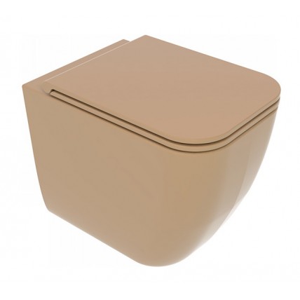 Унітаз підлоговий GSG BRIO 52,5 см Smart Clean matt Chestnut (BRWC01017)