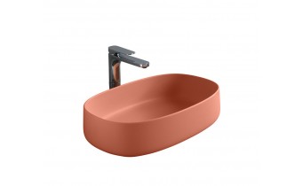 Умивальник на стільницю ArtCeram Cognac 55, red coral (COL0031400) Умивальник на стільницю ArtCeram Cognac 55, red coral (COL0031400)