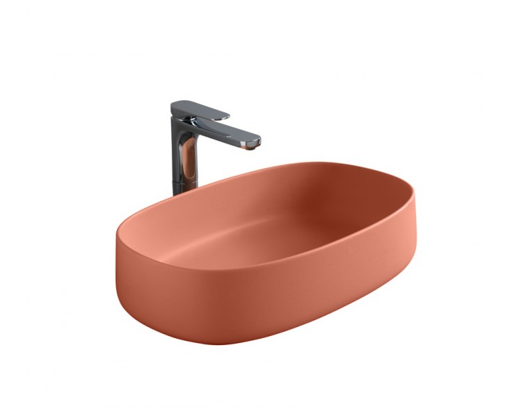 Умивальник на стільницю ArtCeram Cognac 55, red coral (COL0031400)