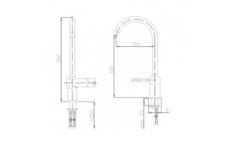 Змішувач для мийки Armatura Diament (4103-914-00)