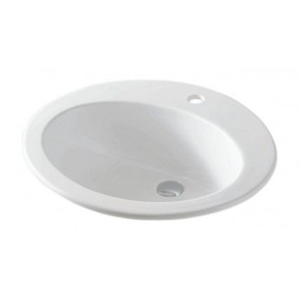 Врізний умивальник ArtCeram Eolo, white (ELL0010100)