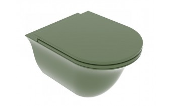 Підвісний унітаз GSG Flut 52,5 см Smart Clean Olive (FLWCSO026) Підвісний унітаз GSG Flut 52,5 см Smart Clean Olive (FLWCSO026)