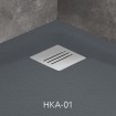 Душовий піддон, камяний Radaway Kyntos A 90x90 см, антрацит (HKA9090-04) Душовий піддон, камяний Radaway Kyntos A 90x90 см, антрацит (HKA9090-04)