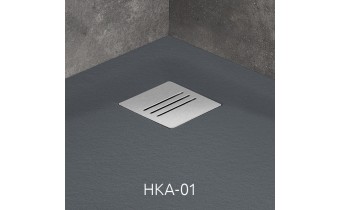 Душовий піддон, камяний Radaway Kyntos A 90x90 см, антрацит (HKA9090-04)