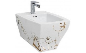 Підвісне біде ArtCeram Jazz, gold lettering (JZB0010106)