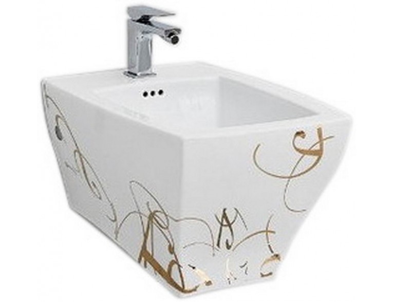 Підвісне біде ArtCeram Jazz, gold lettering (JZB0010106)