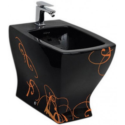 Підлогове біде ArtCeram Jazz, gold lettering black (JZB0020306)