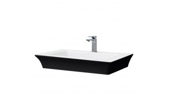 Підвісний умивальник ArtCeram Jazz, black white (JZL0070150) Підвісний умивальник ArtCeram Jazz, black white (JZL0070150)