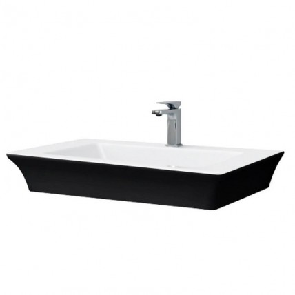 Підвісний умивальник ArtCeram Jazz, black white (JZL0070150)