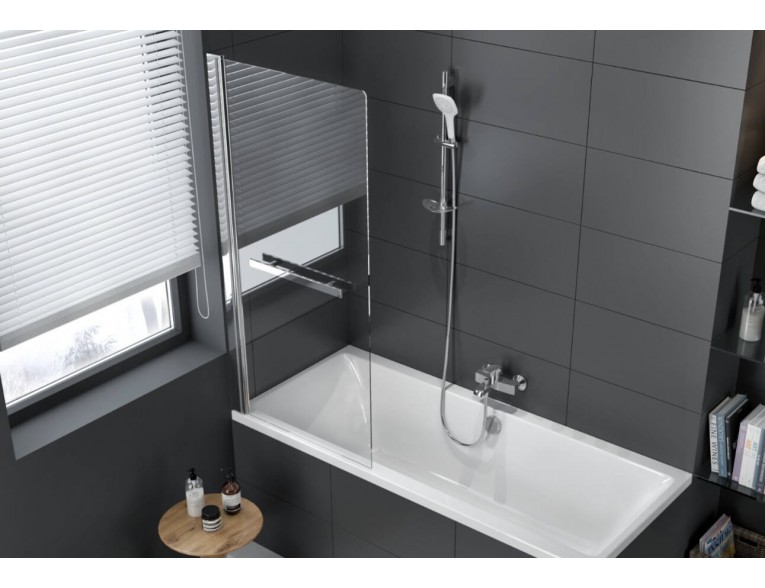 Душова шторка для ванни поворотна Excellent Seria 900, 73x145, односекційна, хромована (KAAC.1619.730.LP)