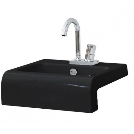 Умивальник на стільницю ArtCeram La Fontana, glossy black (LFL0040300)