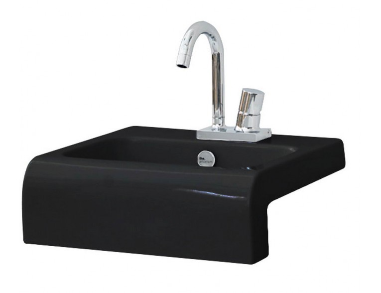 Умивальник на стільницю ArtCeram La Fontana, glossy black (LFL0040300)
