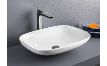 Умивальник на стільницю ArtCeram La Fontana, matt white (LFL0060500)