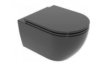 Підвісний унітаз GSG LIKE 52,5 см Smart Clean glossy Black (LKWCSO002) Підвісний унітаз GSG LIKE 52,5 см Smart Clean glossy Black (LKWCSO002)