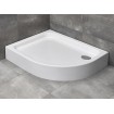 Душовий піддон асеметричний Radaway Laros E Compact 100x80x17 см, Лівий, білий (SLE81017-01L)