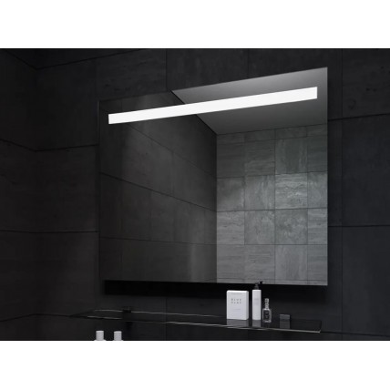 Прямокутне дзеркало з LED підсвіткою у ванну Norway 800, підвісне 80x60x4 см