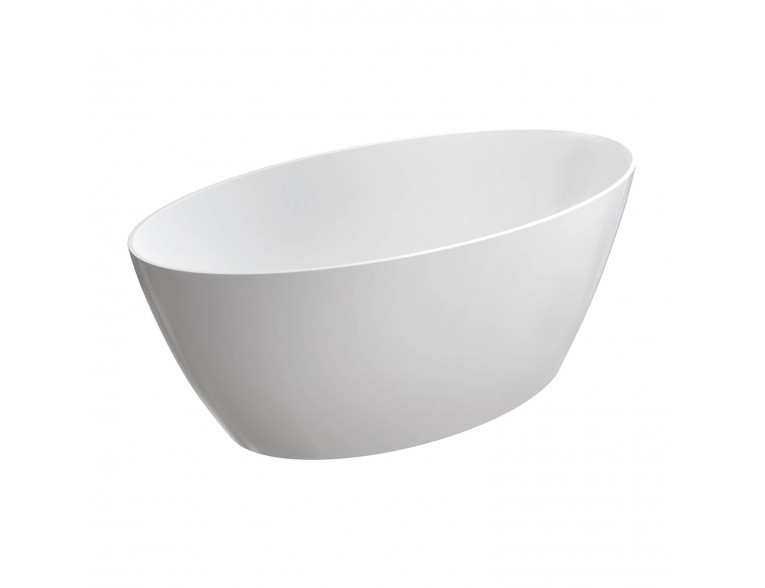 Окремостояча ванна Omnires Siena M+ 161x81 см, біла глянцева (SIENAWWBP)