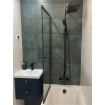 Душова шторка на ванну Besco Easy Slide Black 100x150 см, на 2 секції, прозоре скло, профіль чорний матовий (PESB-2S) Душова шторка на ванну Besco Easy Slide Black 100x150 см, на 2 секції, прозоре скло, профіль чорний матовий (PESB-2S)