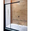 Душова шторка на ванну Besco Easy Slide Black 100x150 см, на 2 секції, прозоре скло, профіль чорний матовий (PESB-2S) Душова шторка на ванну Besco Easy Slide Black 100x150 см, на 2 секції, прозоре скло, профіль чорний матовий (PESB-2S)