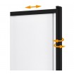 Душова шторка на ванну Besco Easy Slide Black 100x150 см, на 2 секції, прозоре скло, профіль чорний матовий (PESB-2S) Душова шторка на ванну Besco Easy Slide Black 100x150 см, на 2 секції, прозоре скло, профіль чорний матовий (PESB-2S)