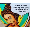 Вільностояча овальна ванна з Ручним розписом Space Komiks / Спейс комікс 180 x 80 x 57 см, можлива ванна в кольорі RAL