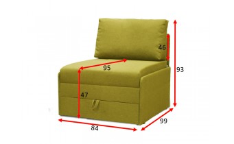 Дитячий розкладний диван 84x99 см, Rondo / Рондо 80, колір та тканину можна обрати (VK018)
