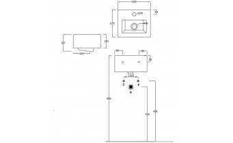 Підвісний умивальник ArtCeram Fuori box mini, white (TFL0190100)
