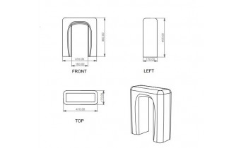 Панель для біде GSG TOUCH 41x16 white glossy (TOCOBI000)