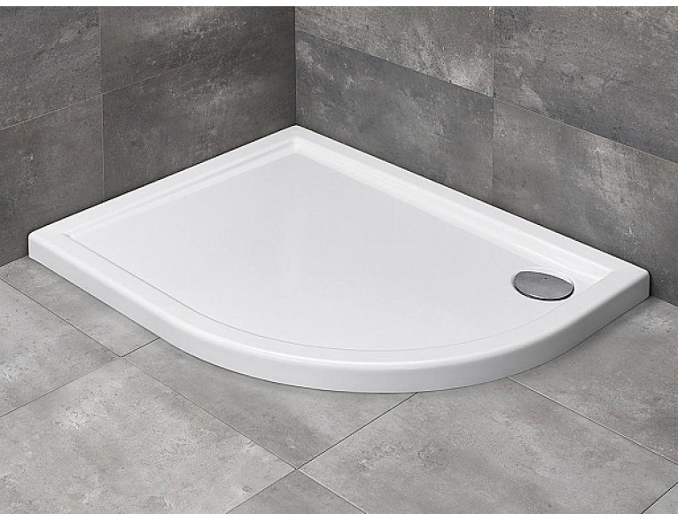 Душовий піддон асеметричний Radaway Tasos Plus E 100x80 см, Лівий, білий (STE1086-30L)