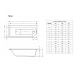 Ванна Radaway Nea 150x70 + ніжки (WA1-02-150x070U)