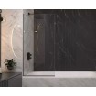 Душова шторка для ванни, нерухома Wave Glass Margo 90x150 см, односекційна, прозоре скло, профіль хромований