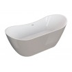 Окремостояча ванна Polimat ABI 180x80, сіра + ніжки (00403)