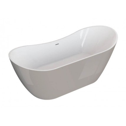Окремостояча ванна Polimat ABI 180x80, сіра + ніжки (00403)